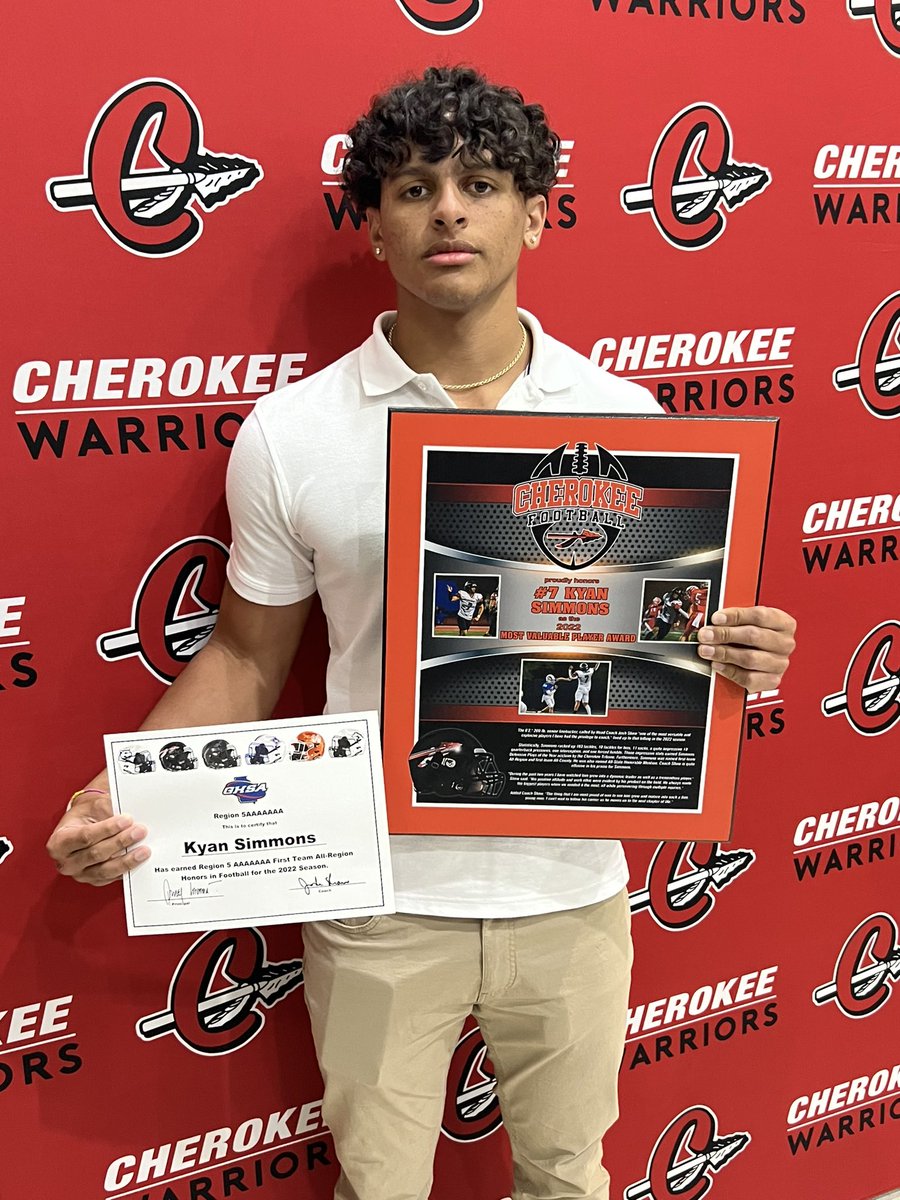 Thankful to be named defensive MVP for the 2022 season!! <a href="/Football_CHS/">CherokeeFootball</a> <a href="/RecruitGeorgia/">Recruit Georgia</a>