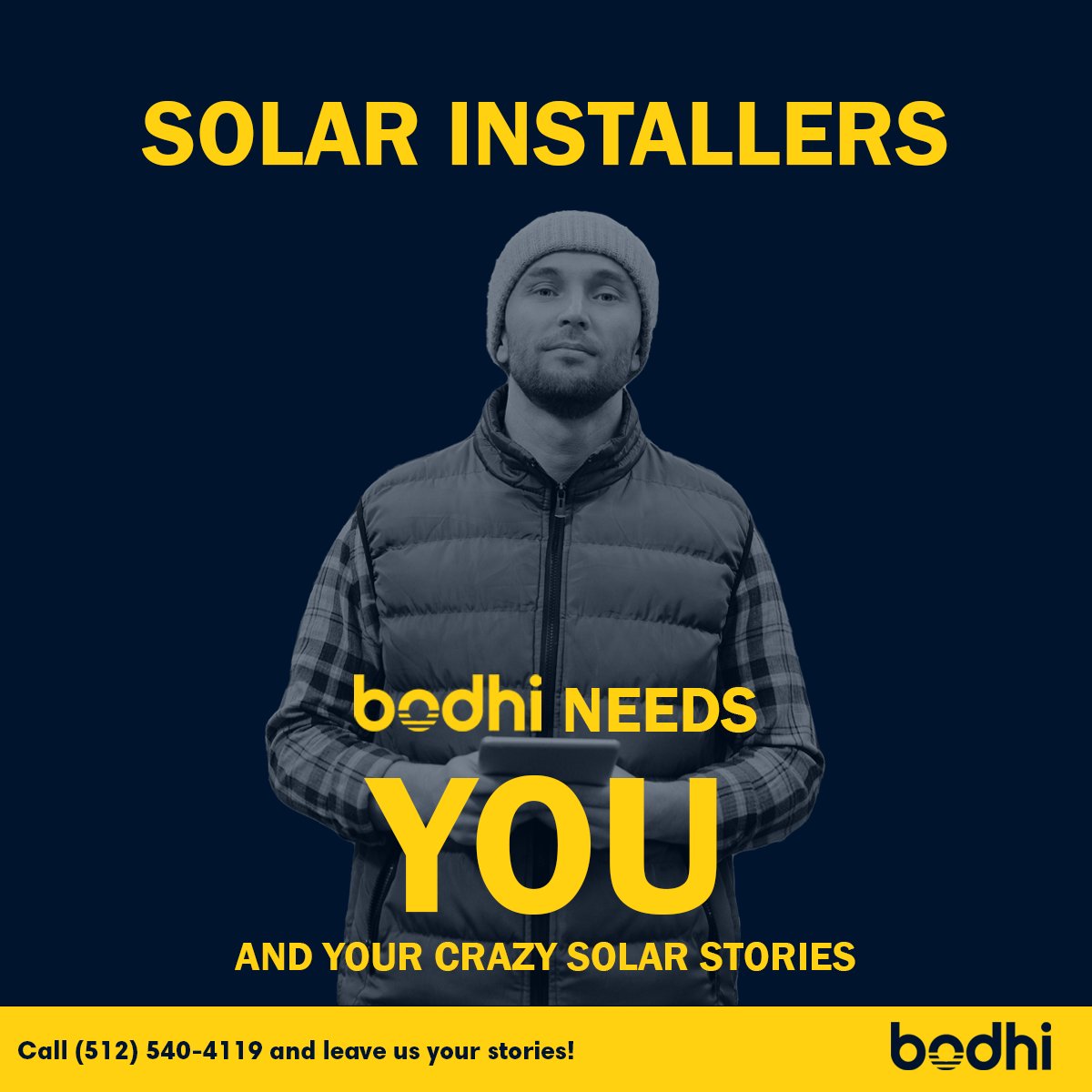 bodhisolarcx's tweet image. Ready for NABCEP 23? It&apos;s right around the corner! Submit your craziest on-the-job stories to have a chance to be featured in our Wait Wait Don&apos;t Tell Me Segment. Relieve some stress and get it off your chest. 🧘 Leave your message @ (512) 540-4119!
#NABCEP #solarpower