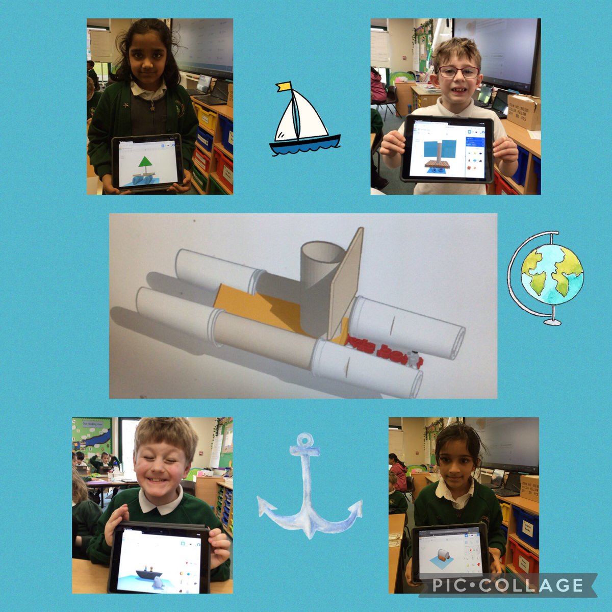 HighwoodPrim3R's tweet photo. We had a lovely time designing our boats on a 3D programme! I can’t wait to see the designs come to life in DT! ⛵️ https://t.co/GBaHZvZh9g