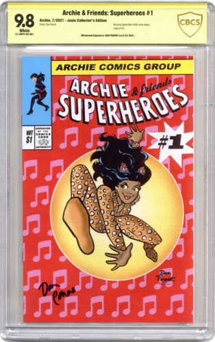 Archie and Friends Superheroes 1COLLECTOR.B CBCS 9.8 SS Dan Parent 2021 ebay.com/itm/3641811333… eBay
