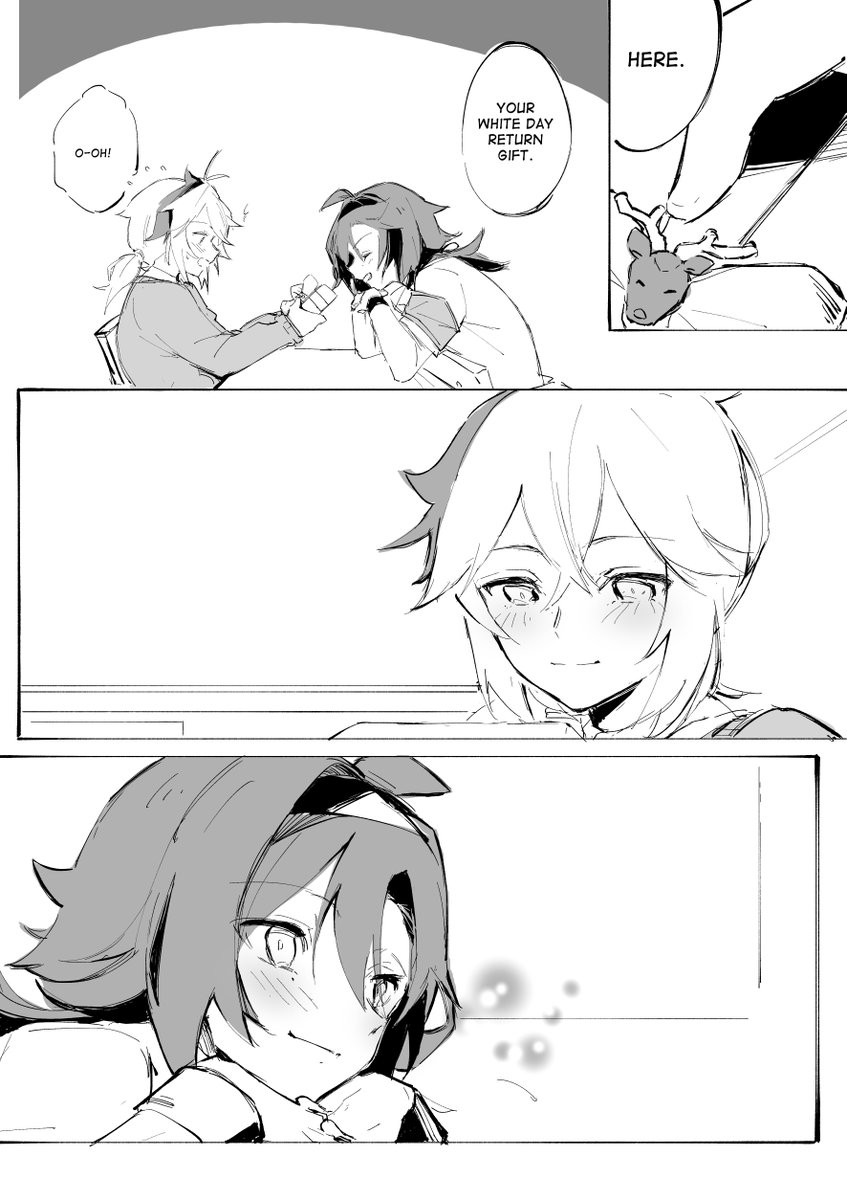 HAPPY WHITE DAY
This comic is a continuation of my valentines' day comic which you can find on my profcard!
Please enjoy!!
(1/4)
#Kazuhei #GenshinImpact #万平