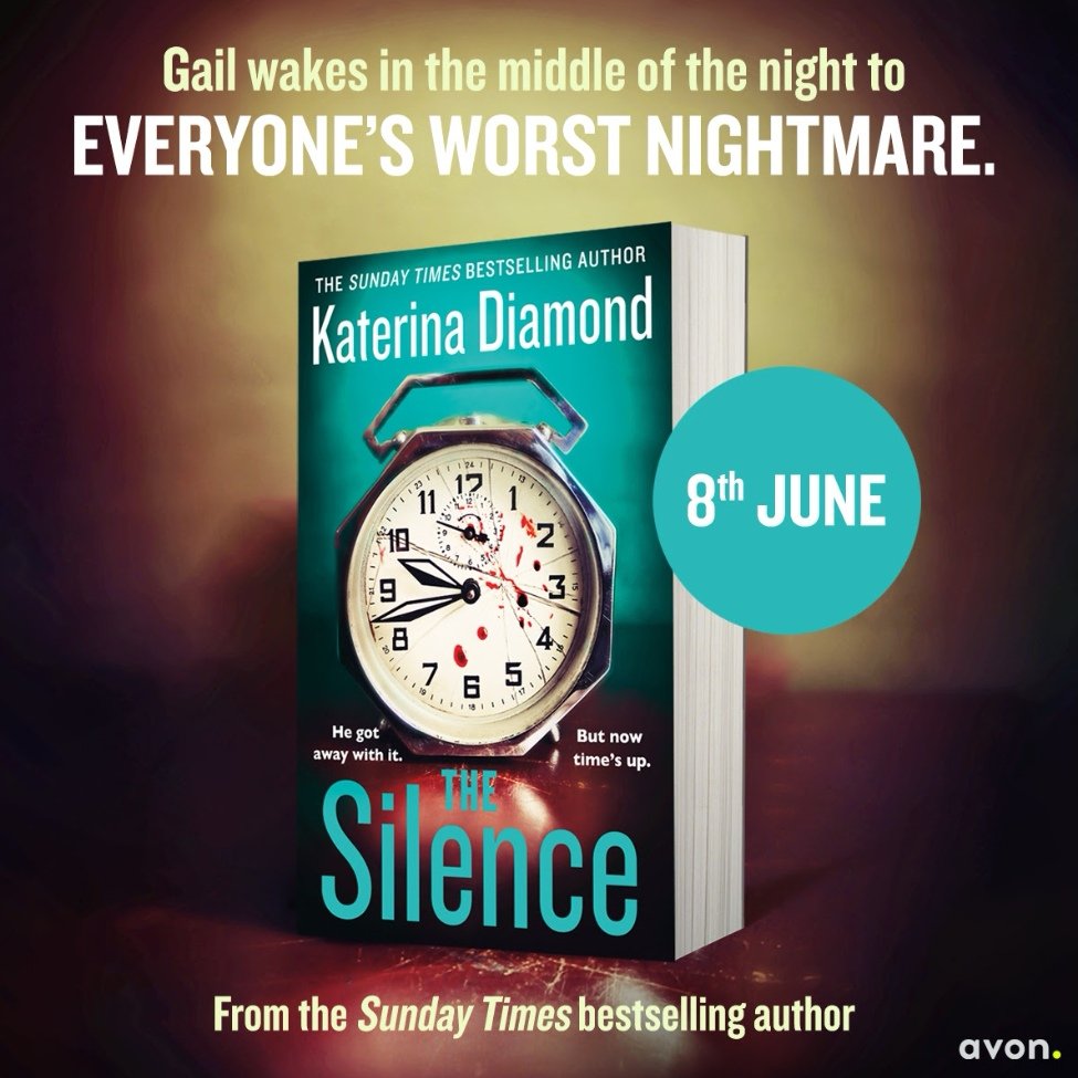 I'm delighted to share the fantastic cover for the new standalone novel from @TheVenomousPen #KaterinaDiamond - #TheSilence 
Out June 8th 
@AvonBooksUK  #AMothersMusingsSunderland #JuneRelease