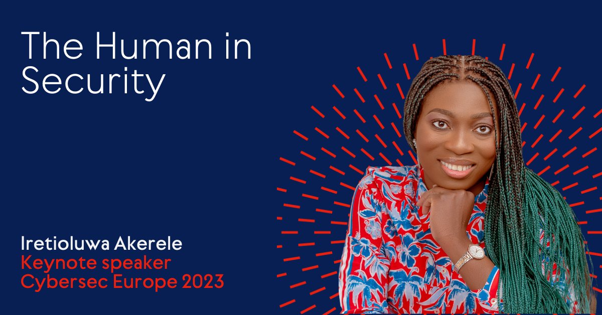 Cybersec Europe 2024 (@cyberseceurope_) on Twitter photo 🙌 We are proud to announce the keynote by Iretioluwa Akerele (<a href="/ireteeh/">Dr Iretioluwa Akerele</a>). She will focus on 'The Human in Security', by talking about the human psychology, infiltrating humans, common social engineering tactics, human related cyber attacks and the way forward. 🙌 We are proud to announce the keynote by Iretioluwa Akerele (<a href="/ireteeh/">Dr Iretioluwa Akerele</a>). She will focus on 'The Human in Security', by talking about the human psychology, infiltrating humans, common social engineering tactics, human related cyber attacks and the way forward.