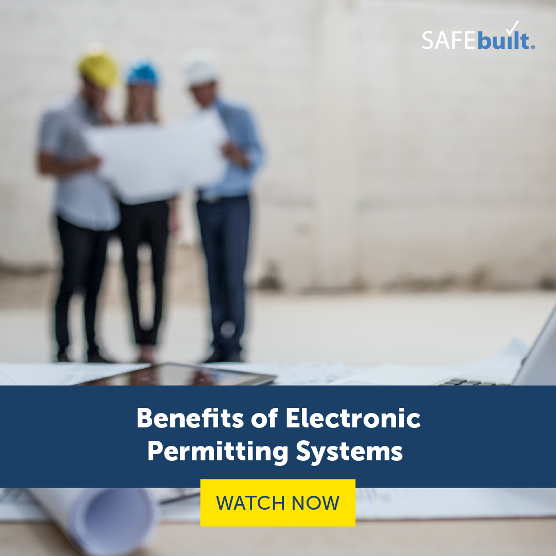 SAFEbuilt's tweet image. Is your community using electronic permitting software? Learn how this technology can help building departments scale without hiring additional staff in this webinar: hubs.la/Q01Dykzq0 #CommunityCore