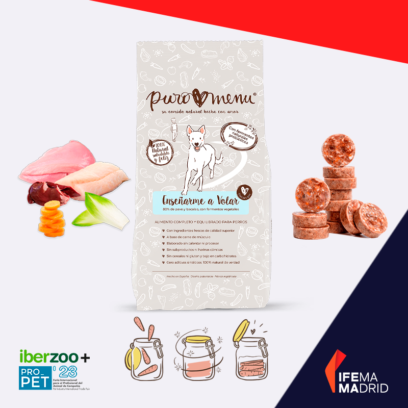 ¡<a href="/puromenu/">Puromenu</a> estará en la #GaleríadeInnovación de #IberzooPropet23!

🐶 Presenta su alimento completo para perros con un 80% de pavo y bacalao, con fermentos vegetales. Incluye zanahoria fermentada, toda una innovación en el mundo del petfood. 🥕

📍 Stand 10F13 de <a href="/IFEMA/">IFEMA MADRID</a> MADRID.