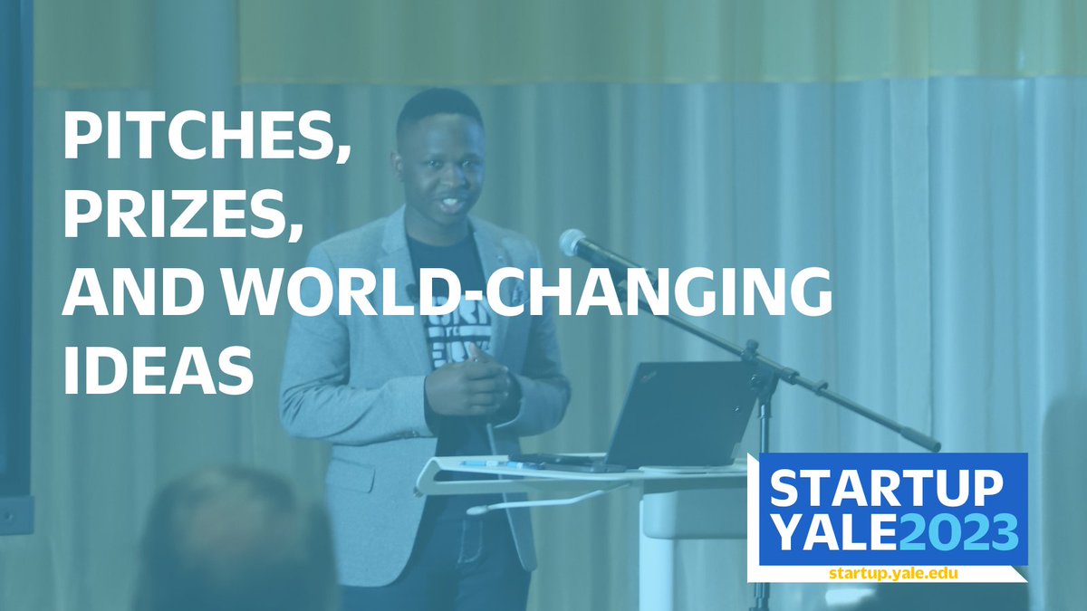 #StartupYale2023 is 16 days away and it will be an experience like no other. On March 30th and 31st, #TsaiCITY is going to be filled with the best ventures going head-to-head for big prizes. Be there and bring a friend (or two). Register today startup.yale.edu