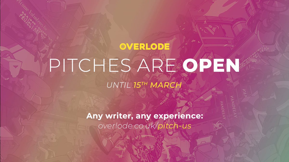 OverlodeUK's tweet image. Pitches close on Wednesday! Tag a writer or retweet to spread the word ✒️

overlode.co.uk/pitch-us