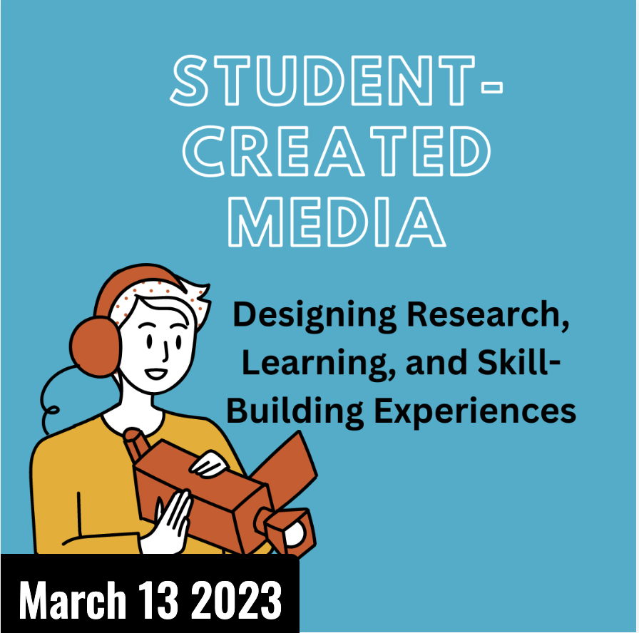 MedEduLab's tweet photo. Join us ONLINE today at 12 PM EST - Scott Spicer on how to design a student-centered media production assignment. #medialit #infolit #digped #edtech #libraries https://t.co/CV0xv7t9EQ https://t.co/d3TRfU8xj9