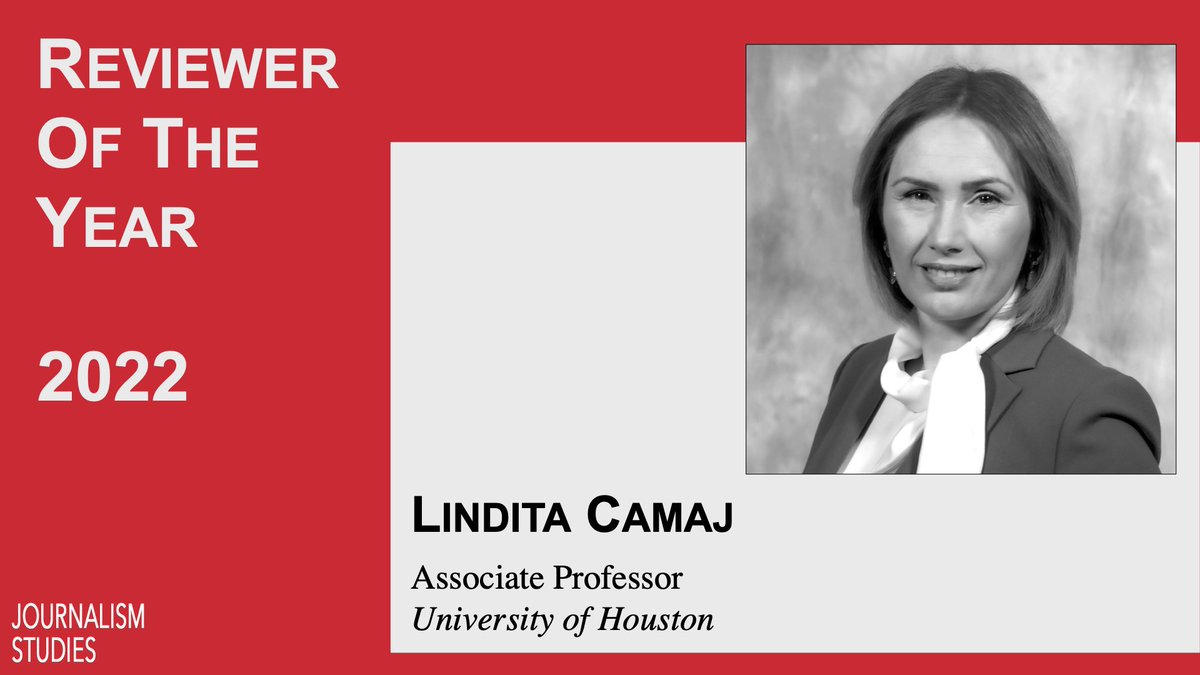 We are happy to announce that Lindita Camaj (@camaj_camaj) is the @journstudies recipient of the ‘REVIEWER OF THE YEAR’ Award for 2022 – Congratulations! Thank you for your time and the in-depth and insightful advice you have offered our authors, aimed at improving their work🌟