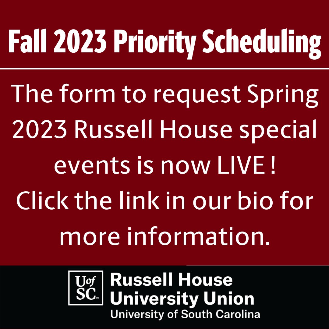 Fall 2023 Priority Scheduling is now LIVE!! 
‼️
Fill out the form linked in our bio to get priority scheduling for your events this fall.