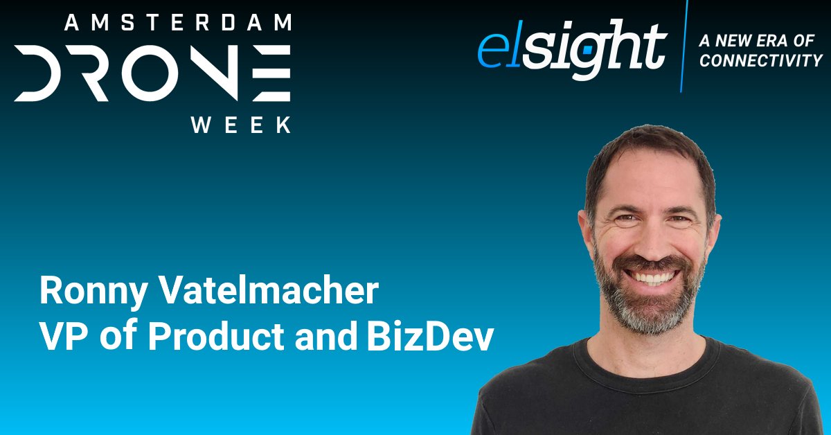 elsight's tweet photo. @ronnyvat will be at @Amsterdamdrone sharing how Elsight's global partners use the Halo to enable #BVLOS #drone operations. If you're looking for unparalleled connectivity for your #unmanned systems, schedule a meeting with Ronny now! https://t.co/zx4Ilvlk2s https://t.co/1Mm76YhEmj