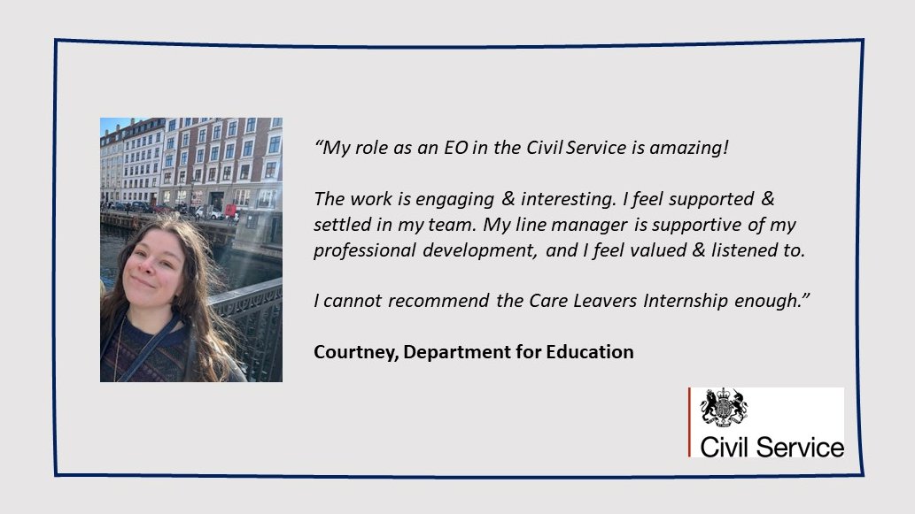 #cep? Looking for a fantastic opportunity? Follow us <a href="/dfecareers/">Dept for Education Careers</a> for information about the Care Leavers Internship scheme

<a href="/Drive_Forward/">Drive Forward</a> <a href="/Catch22/">Catch22</a> <a href="/nlcbf/">nlcbf</a>