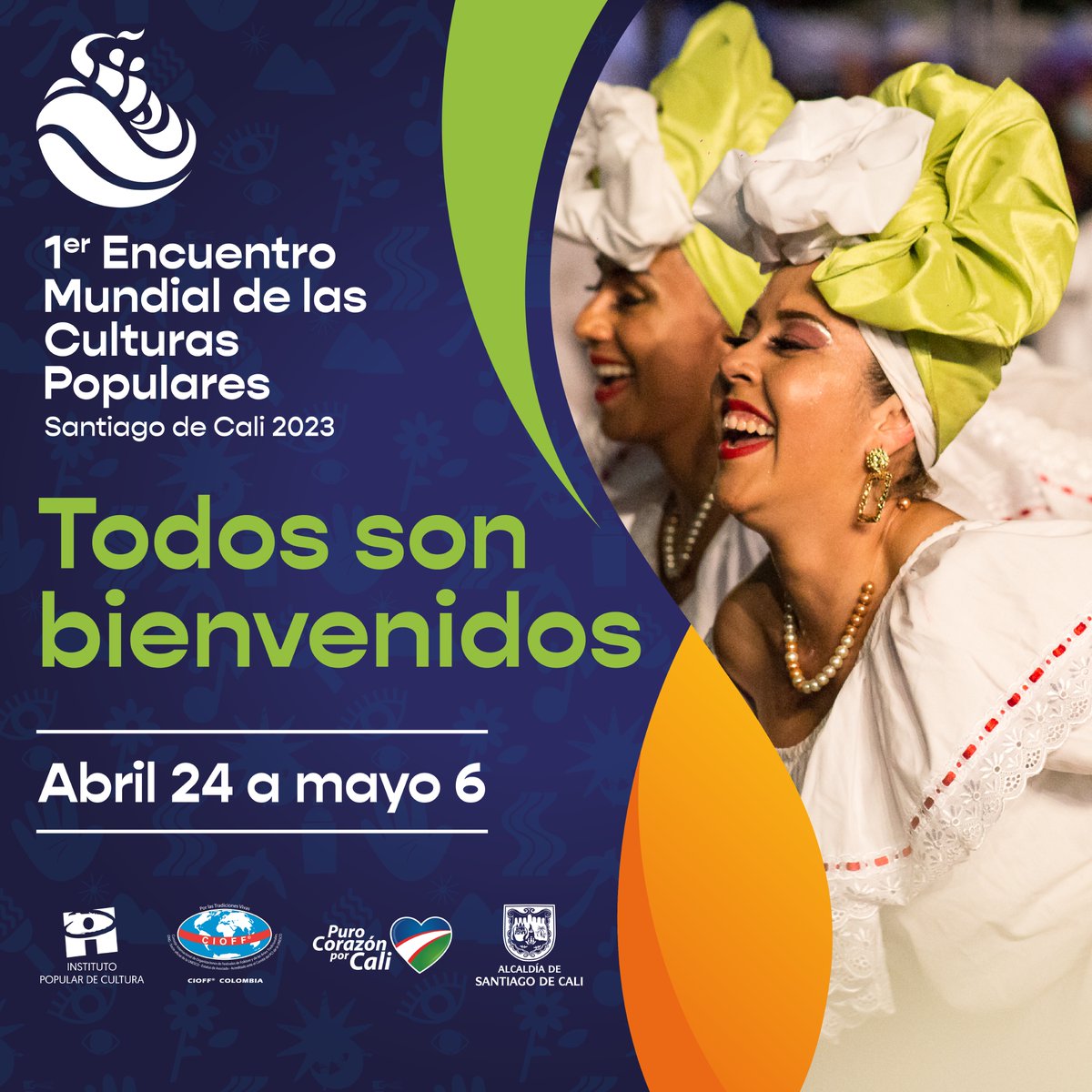 Cali recibirá a más de 1.200 artistas, 20 grupos nacionales, 15 locales, 15 países invitados de 5 continentes.
¡Nuestra ciudad se consagra como la capital mundial de la cultura popular!
#CaliEsCulturalMundial
#CIOFFCOLOMBIA #PorLasTradicionesVivas #SomosArteyCultura #CaliTeQuiere