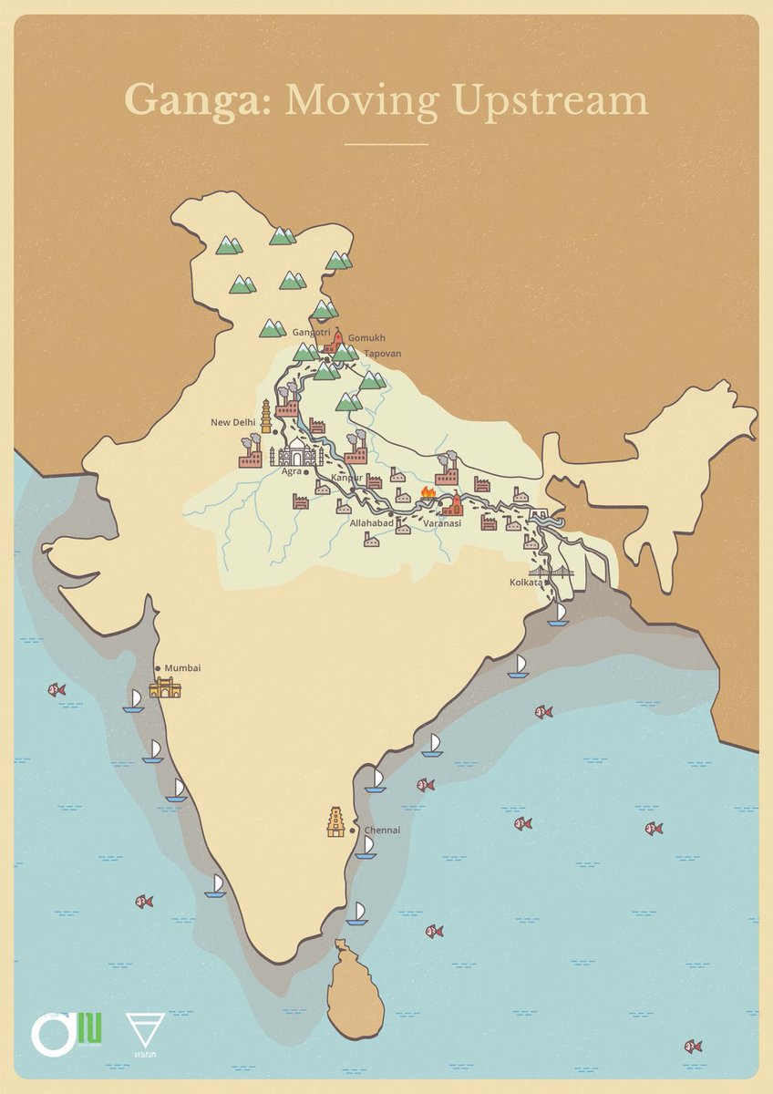 7 years ago - 13th March 2016, I shared my plans of walking the length of the River Ganga ~ 3000kms. 

7 years later at <a href="/veditum/">Veditum India Foundation</a>, we've walked the Ganga, other rivers (Ken, Betwa, Sindh), &amp; are still walking + new projects on India's rivers! 

#MovingUpstream #Rivers #India 
1/3