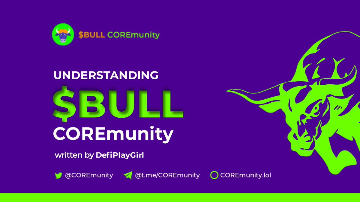 DefiPlayGirl's tweet photo. Are you searching for a 100% community driven token where the ups and downs of the token depends on the community members 
you should check out  @COREmunity
Walk with me🐂 https://t.co/GJFjx2e1tE