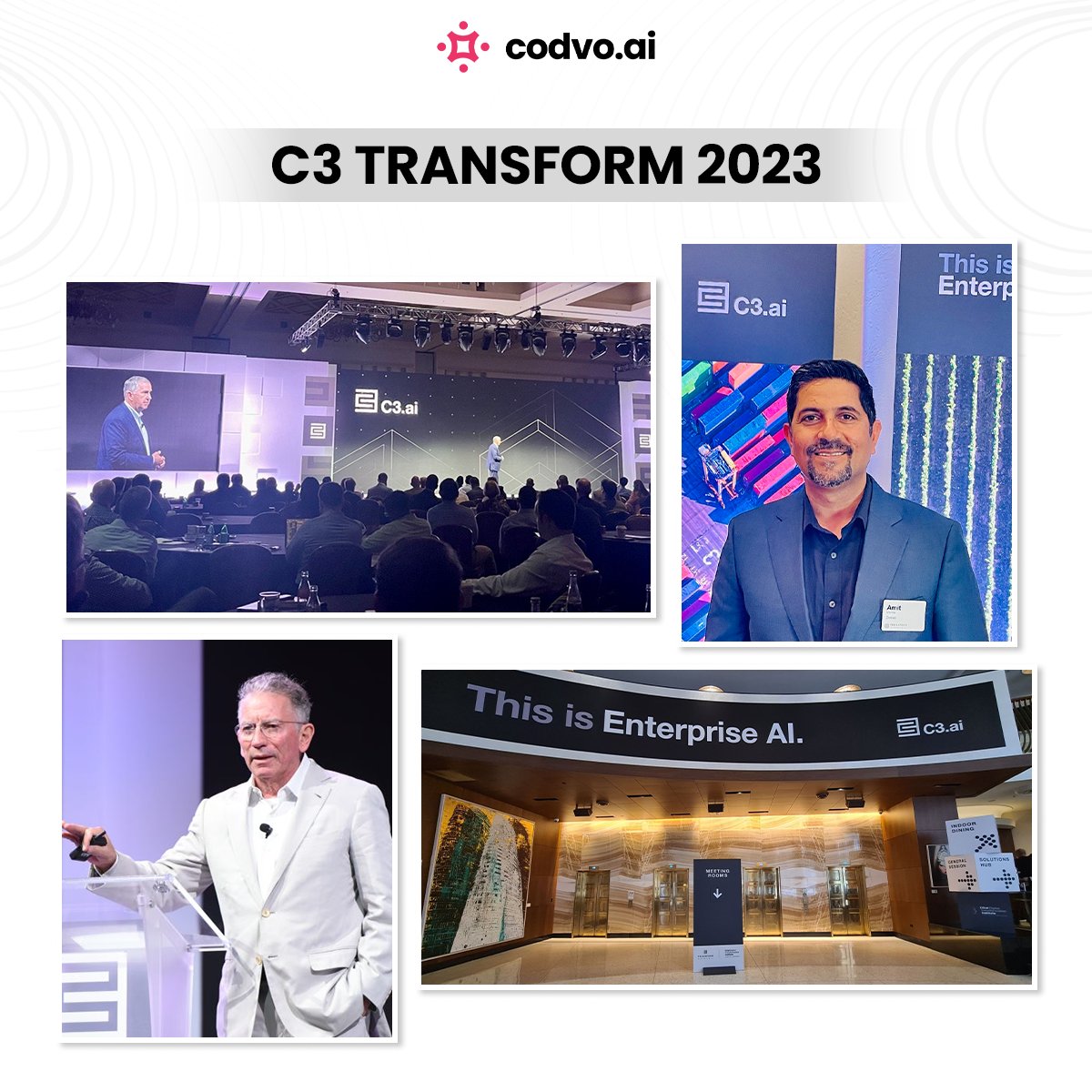 Codvo2's tweet photo. We had an unforgettable time at #C3 Transform 2023! From digital transformation with speed and scale to enterprise #AI, it was exciting to be at an event where the future of #technology was discussed!
Here is a glimpse of the event.
#Codvo #C3Transform2023 #C3Transform https://t.co/dCs4K7sru4