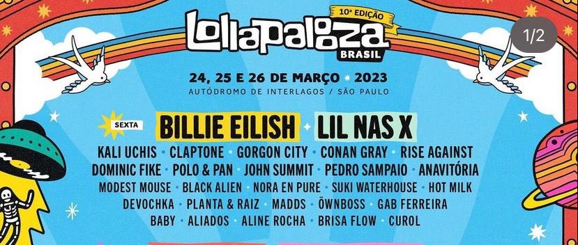 PsicologoFA's tweet photo. 🚨💛 Familia, to vendendo 2 ingressos Lolla-Day Meia Entrada dia 24/03 (sexta-feira)

Quem tiver interesse é so me chamar na DM! E se puderem me ajudar a divulgar eu agradeço demais. https://t.co/DsydhLC8bn