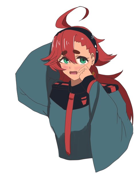 みやもりさんと配信で描いてたスレッタちゃん 