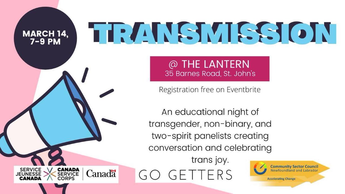 Go Getters NL (@nlgetters) on Twitter photo Tomorrow evening GG Julian has organized a fantastic panel of speakers to celebrate trans joy! This event is FREE and open to the public. Link to register in the comments. <a href="/CSCNL/">CSCNL</a> <a href="/GerriLynnMackey/">Gerri Lynn Mackey</a> <a href="/NTVNewsNL/">NTV News</a> <a href="/CBCNL/">CBC Newfoundland and Labrador</a> Tomorrow evening GG Julian has organized a fantastic panel of speakers to celebrate trans joy! This event is FREE and open to the public. Link to register in the comments. <a href="/CSCNL/">CSCNL</a> <a href="/GerriLynnMackey/">Gerri Lynn Mackey</a> <a href="/NTVNewsNL/">NTV News</a> <a href="/CBCNL/">CBC Newfoundland and Labrador</a>