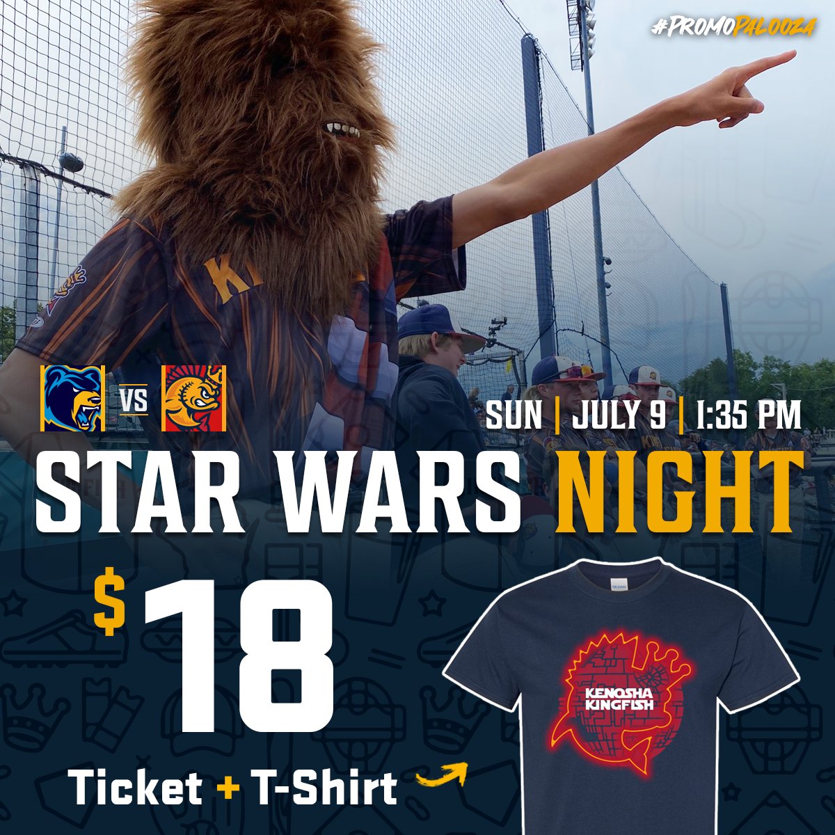 Kenosha Kingfish on X: 🚨 Star Wars Ticket/T-Shirt Presale🚨 Click here to  get your Death Star themed tee:  Limited to the  first 150 orders for 48 hours ONLY!  / X