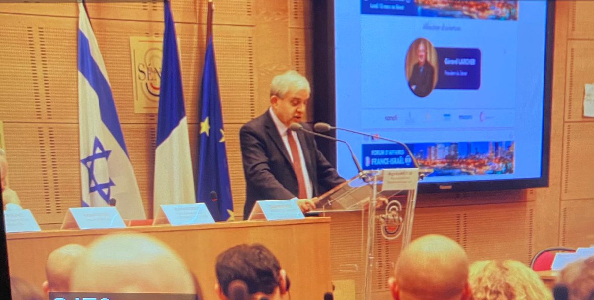 C'est en ce moment, le #ForumaffairesIsrël 2023 au <a href="/Senat/">Sénat</a>, ouverture par <a href="/RKaroutchi/">Roger KAROUTCHI</a>, @LauStmartin, Margaux Bergeon-Dars et Daniel Halevy-Goetschel. <a href="/businessfrance/">Business France</a> compte 9 personnes en Israël et accompagne 150 entreprises par an ! Lancez-vous sur ce marché dynamique !