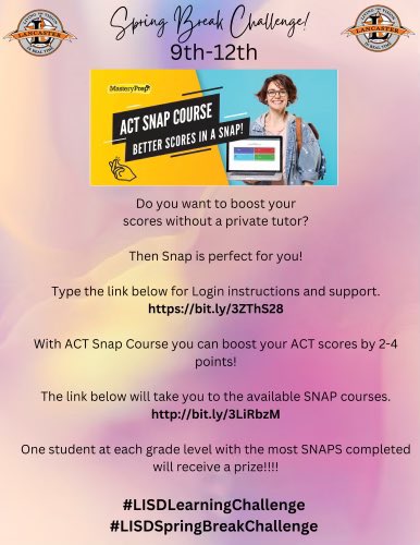 LancasterISD's tweet image. #LISDLearningChallenge