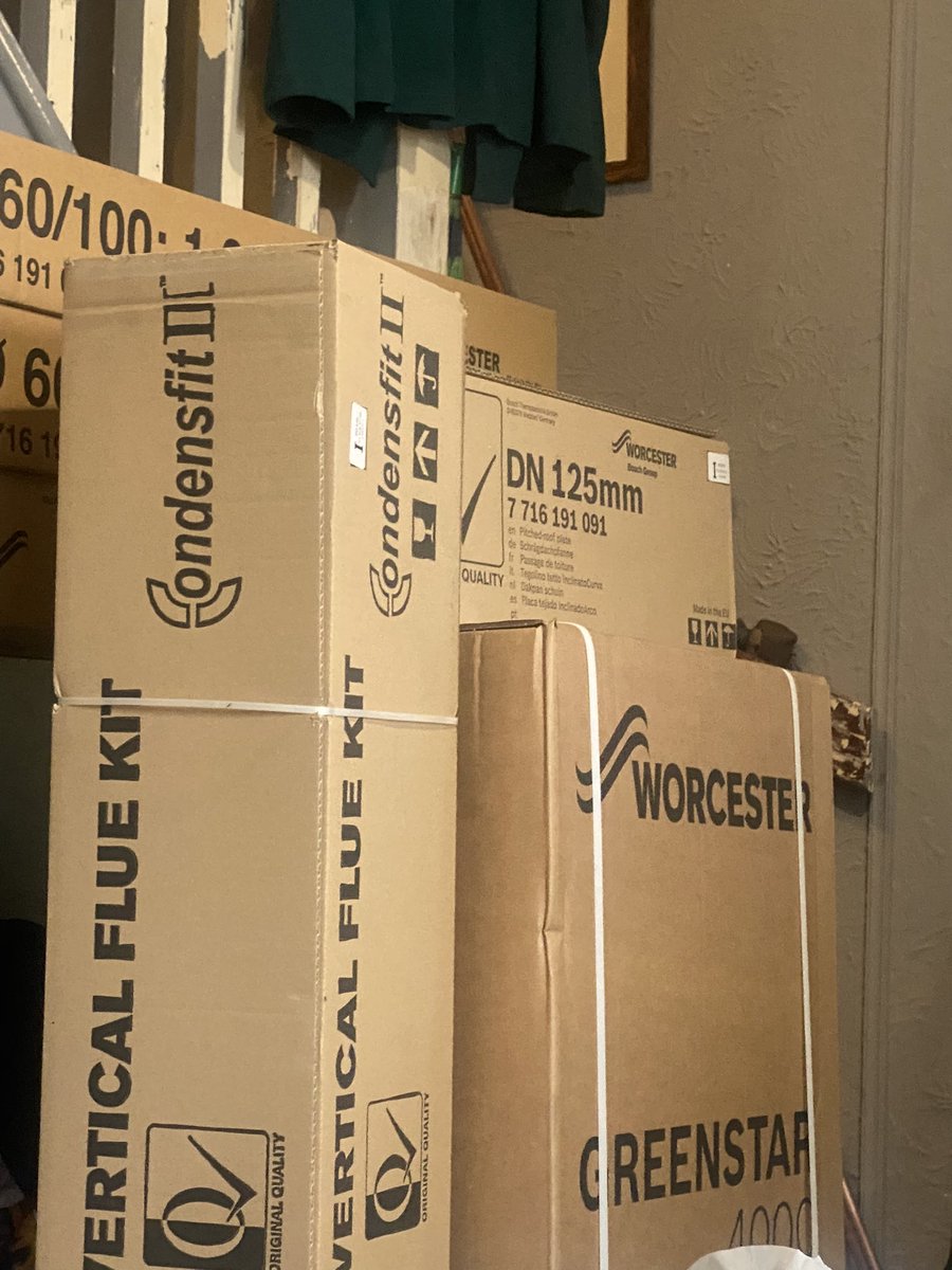 Cancelled installation by <a href="/weareboxt/">BOXT</a> because the weather is too bad to access the roof 🤔 ☀️ have a boiler in the middle of living room that I had to drag in myself, now can’t give me an install date 🤬 #cantmakethisup #boxt