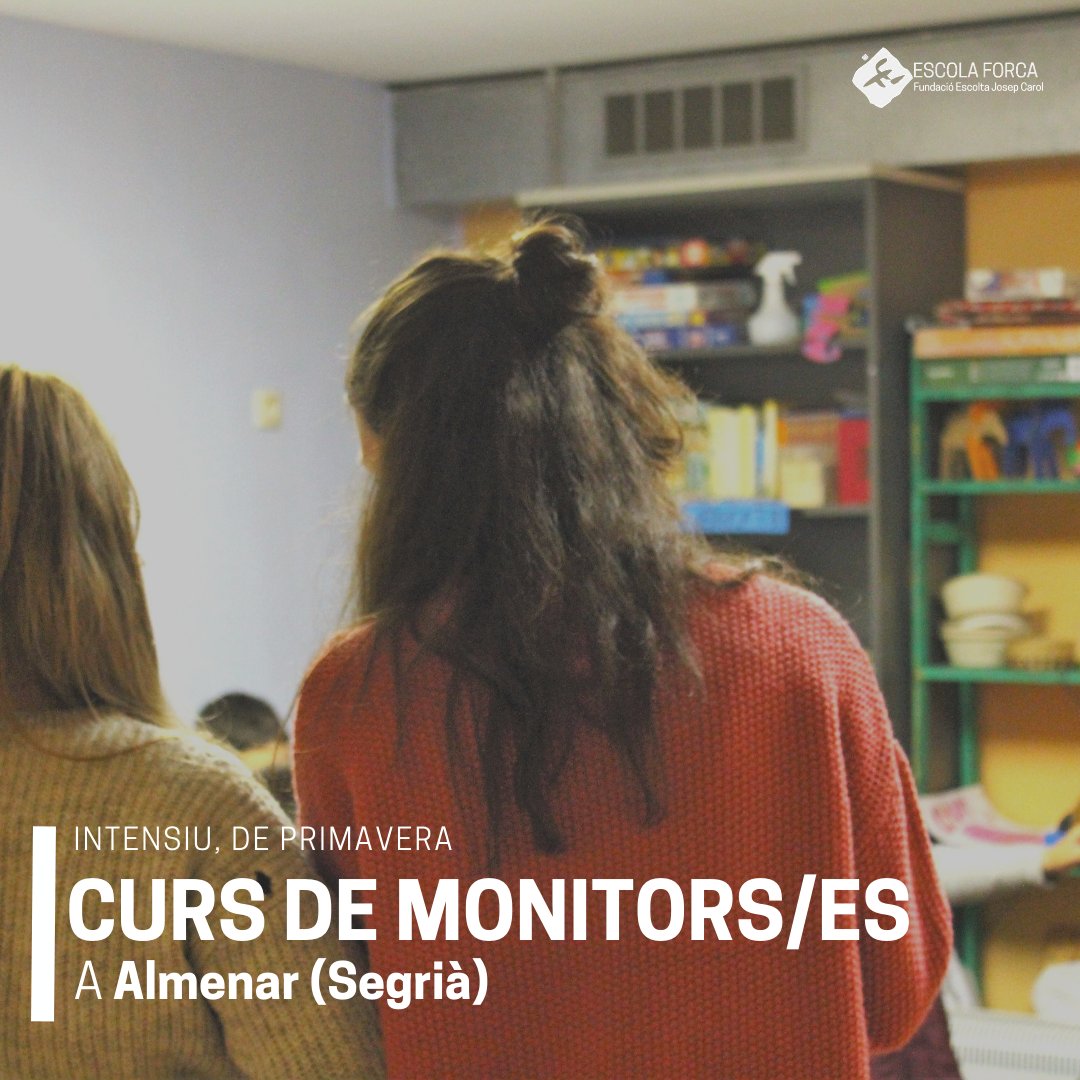 FundacioEJC's tweet photo. #EscolaForca | 📢Obrim inscripcions pel curs de monis d'Almenar

🗓️ Intensiu de primavera
📍A Almenar, al Segrià
🔗https://t.co/xvkAVf2fyt

@jovesegria #cursdemonis #educarpertransformar #educaciolleure #escolaforca #segrià #ALMENAR https://t.co/6x88lYPsqQ