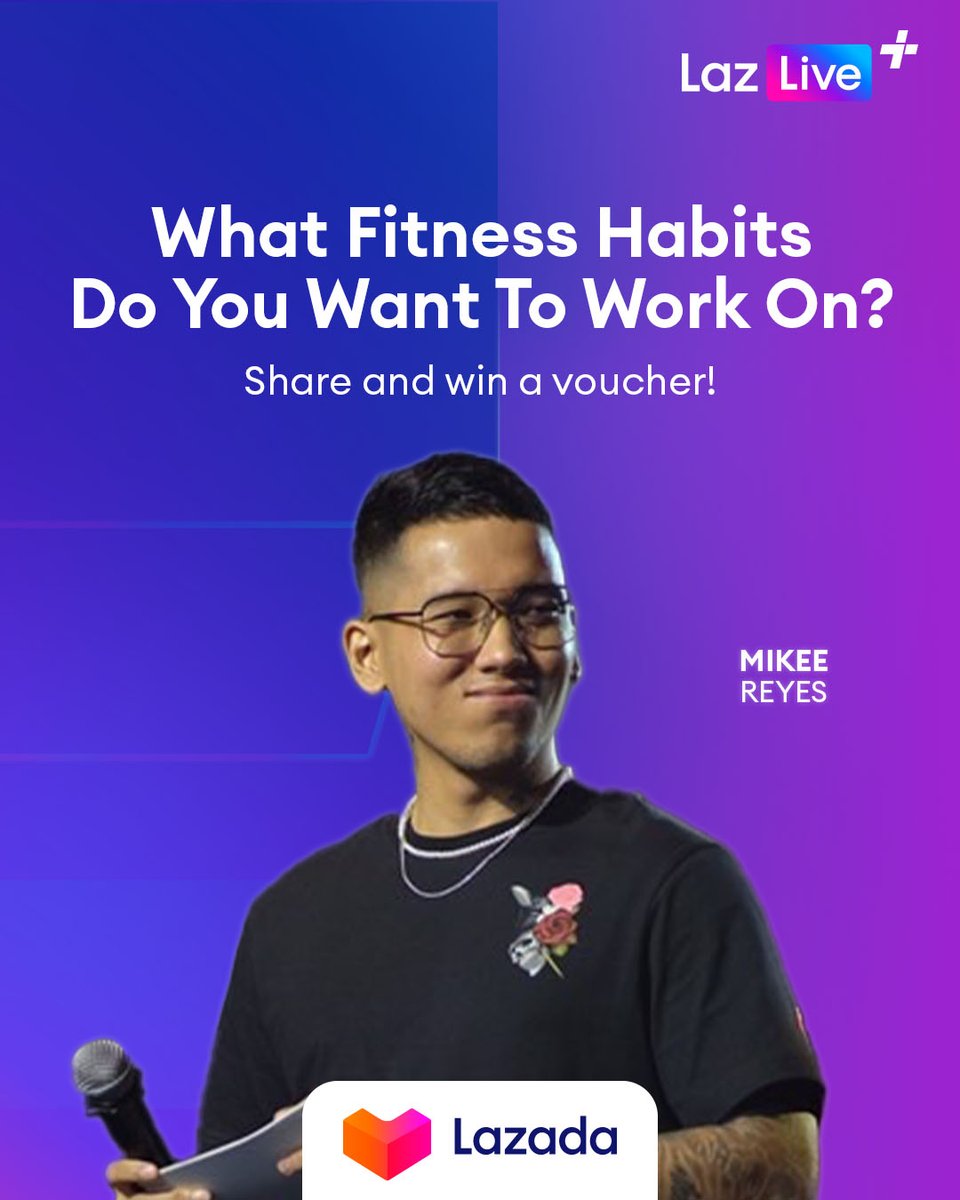 LazadaPH's tweet photo. A lit fit requires a lit dedication π₯ Tell us your fitness goals and get a chance to win Lazada vouchers for your workout outfits! β¨
Learn from our Fitness Expert Mikee Reyes on #LazLivePlusPH:
π https://t.co/ACDgEeyxT4
π
March 15, 1PM
#MikeeReyesForLazLivePlus #LazadaPH https://t.co/Xy9u89E2ey