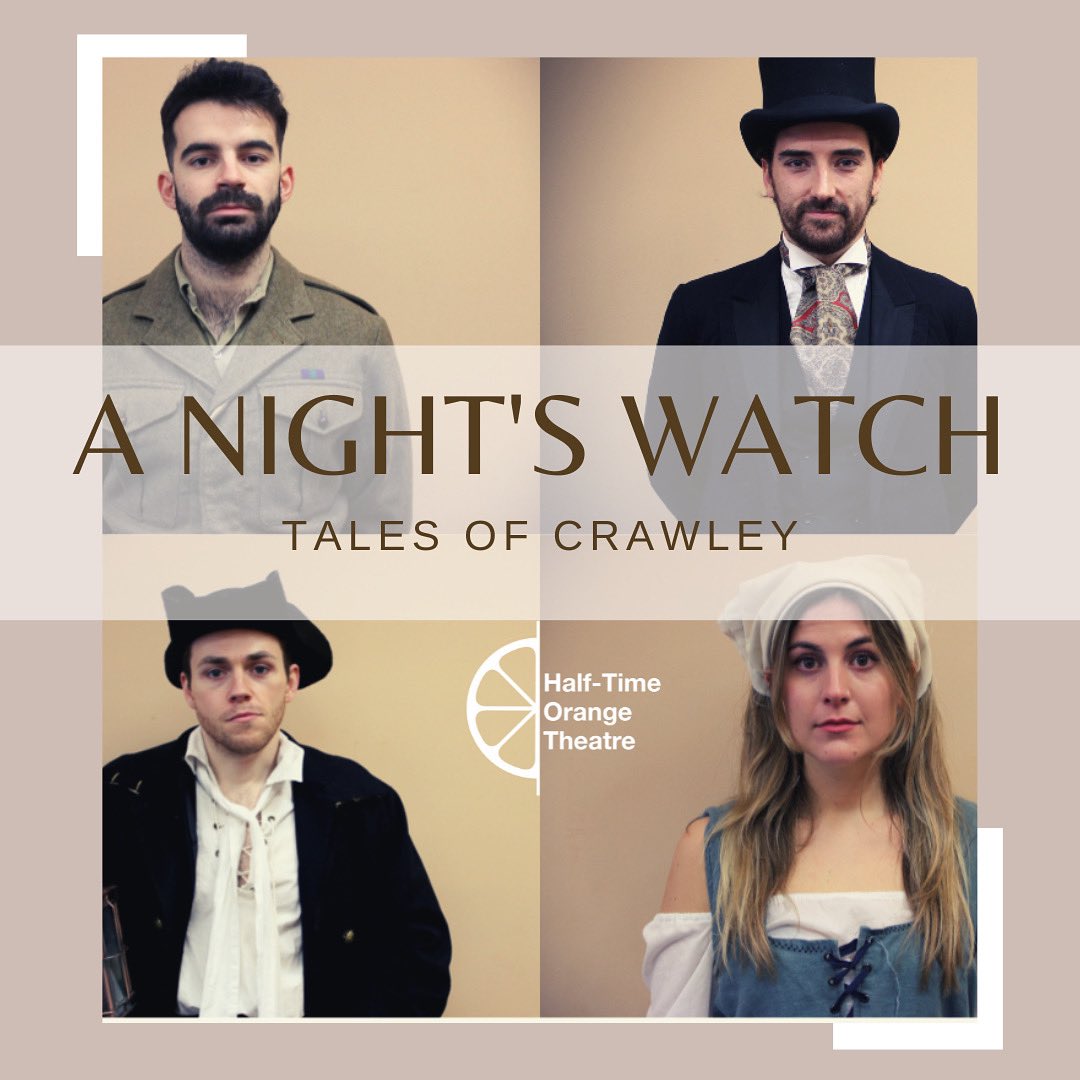HTOTheatre's tweet photo. We are delighted to be able to welcome back our fantastic cast for the second run of A Night’s Watch - Tales of Crawley! 🕯️ 

In the run-up to show week, let us introduce the characters you can expect to meet as part of our immersive history trail… 🕯️ https://t.co/Fgt7nqvMEW