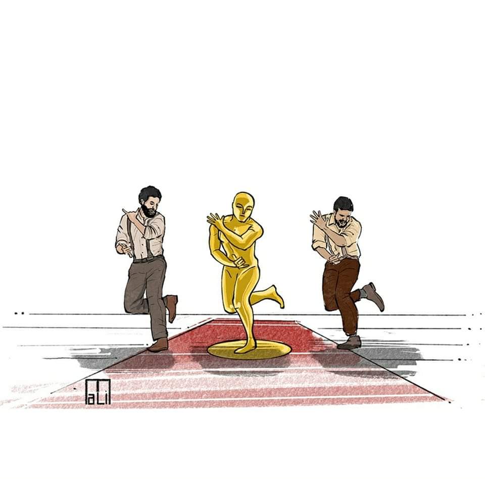 RahulSamnol's tweet photo. This #NattuNattu moment is #historic 

#Oscars #AcademyAwards #India #TheGlory2 https://t.co/82MoD5vAHs