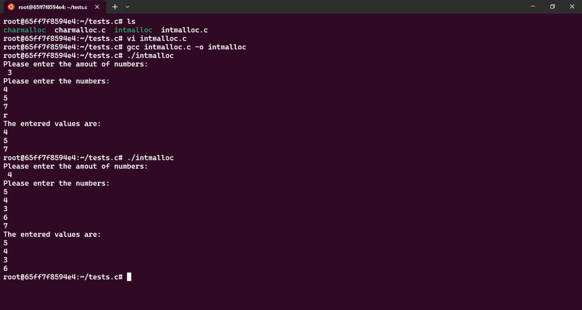 MungaSoftwiz's tweet image. Day 42 of #365daysofprogress

Just learned about memory allocation(#malloc) and #free in C and it feels like unlocking a new superpower! Used it in a simple program to get user integer input and output the result. 💻🚀
@alxafrica @julienbarbier42