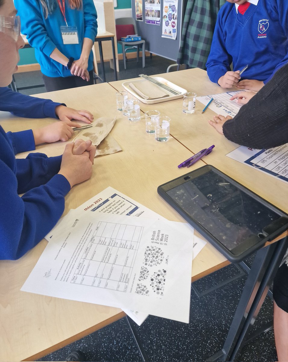 For the chemistry round of the Primary Sciathalon 2023, we are looking at the density of plastics. We know we need to separate our plastics before we recycle, so we're floating and sinking different plastics in different density liquids to see what they are.

#BSW23
