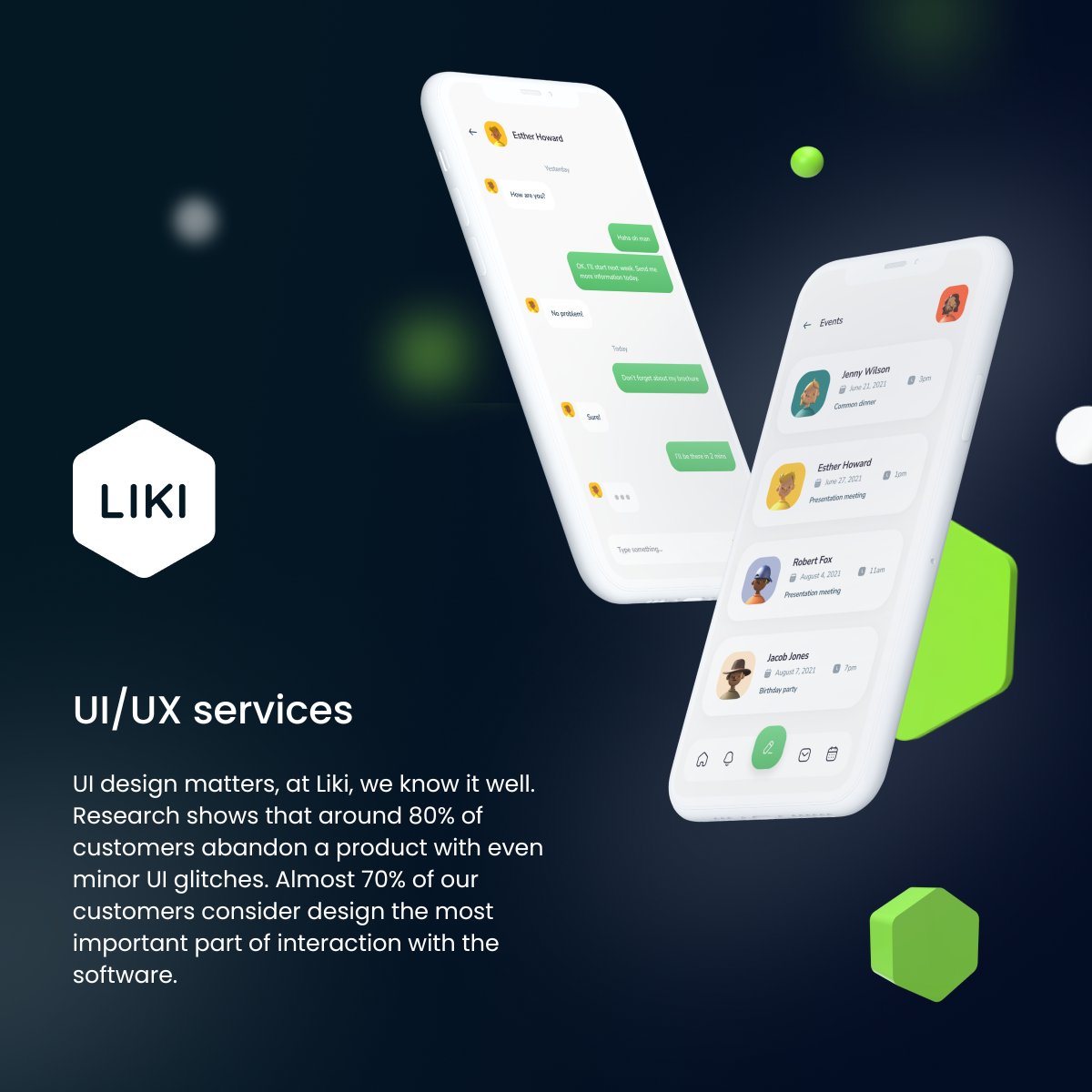 LikiMobile's tweet image. The Liki team will create your new clear and intuitive User Interface and User Experience. Check details and contact our team of designers and software developers: likims.com/services/ui-de… 📲
#softwaredeveopment #uiuxdesign #uiux
