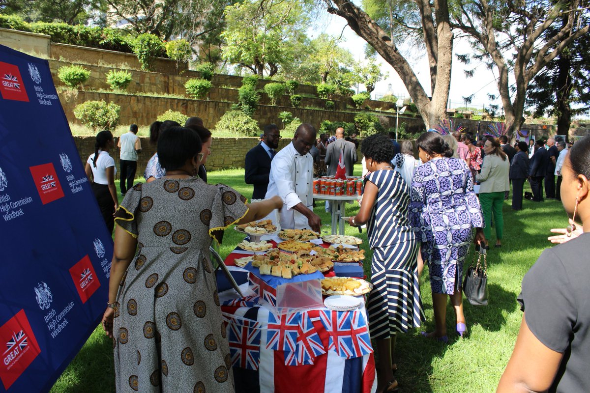 In commemoration of #CommonwealthDay <a href="/UKinNamibia/">UK in Namibia🇬🇧🇳🇦</a> brought along some delicious cuisine  for invited guests to sample.