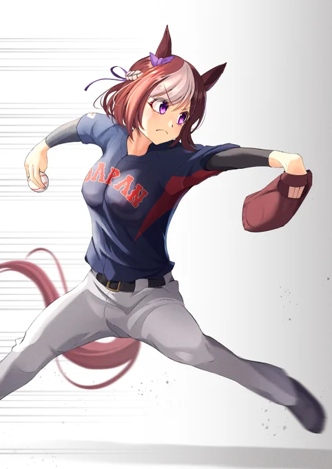 WBCの連日超絶大盛り上がりが嬉しくて描いたやきうウマ娘。がんばれ、侍ジャパン!#ウマ娘 