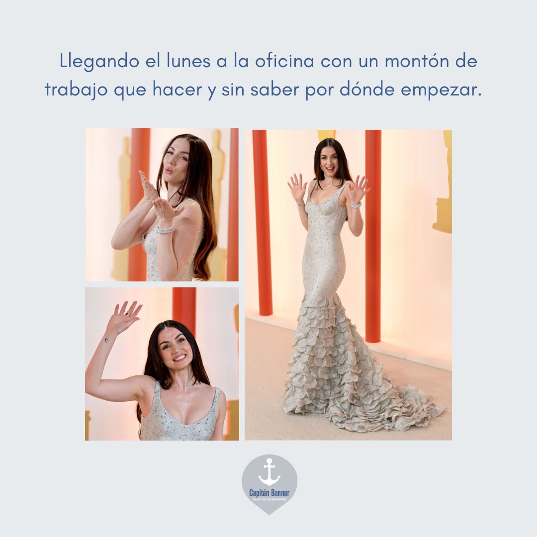 capitanbanner's tweet photo. Actitud ante todo 💁‍♀️💅 #Oscars2023 #anadearmas 

#marketing #publicidad #creatividad #socialmedia #Vigo https://t.co/y1FrWHzI6B