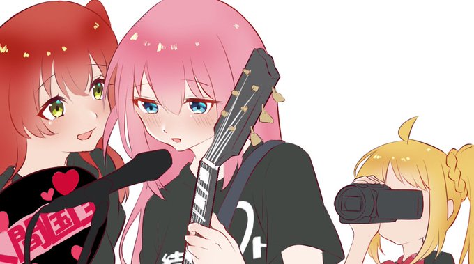 ぼ喜多、ぼ虹。頑張ってライブで歌うぼっちちゃんをゼロ距離応援したい #イラスト  #ぼっち・ざ・ろっく 