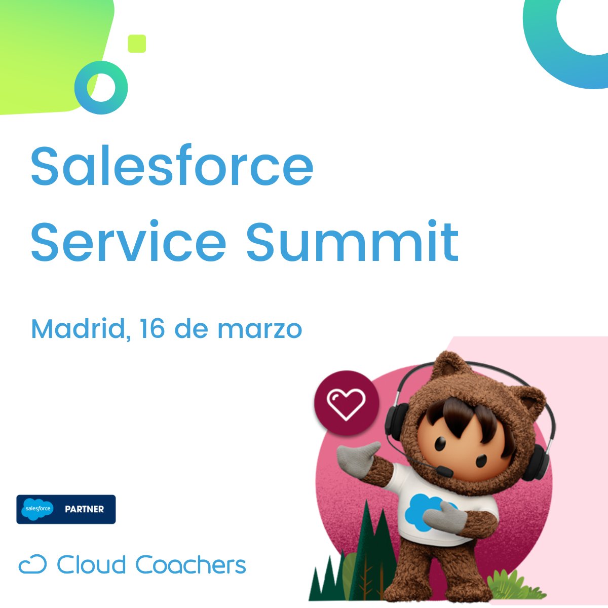 El 16 de marzo estarán en #ServiceSummit nuestros compañeros <a href="/fernanan/">Fernando Andrés</a>, <a href="/pquiros/">Paula Quirós</a> y Pilar. Acércate y pide más info sobre nuestros servicios de consultoría y formación.
Sortearemos un curso de "implementing #ServiceCloud Voice".
bddy.me/426yFjQ
#ShiftToScale #Customer365