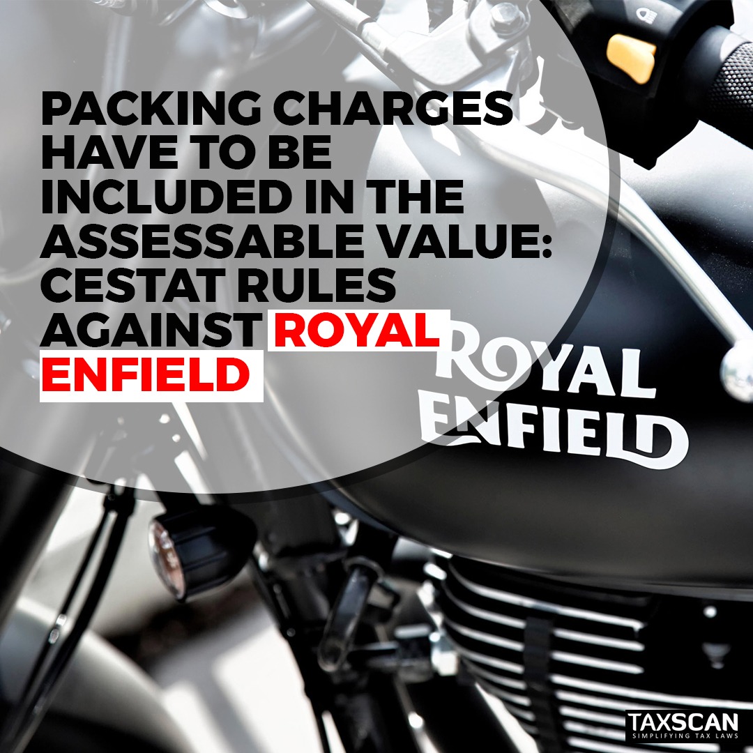 tax_scan's tweet image. taxscan.in/packing-charge…

#packingcharges #assessablevalue #cestat #cestatrules #royalenfield #taxscan #taxnews