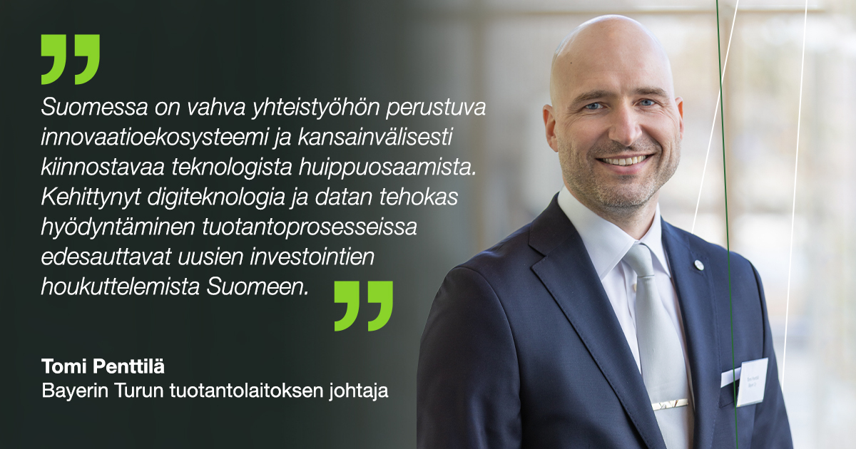 BayerSuomi's tweet photo. Tehdään Suomesta maailman houkuttelevin paikka datalähtöiselle #lifescience-teollisuudelle!💡Olemme @uniturku strateginen kumppani #LifeFactFuture-hankkeessa, jonka tavoite on vauhdittaa digitaalista siirtymää lääke- &amp; biotieteiden teollisuudessa. Tutustu: https://t.co/cJTV4iMctz https://t.co/ByZUjapY3j