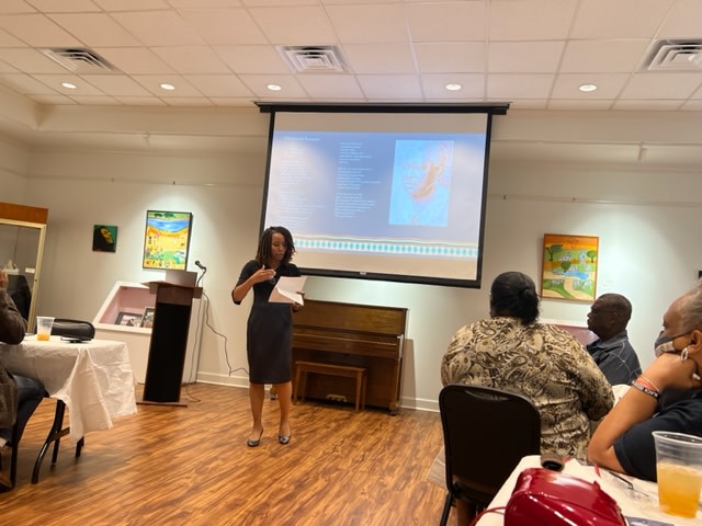 LCLMuseum's tweet photo. Please enjoy these photos of poet Kristie Robin Johnson from our March Commun...
#lucycraftlaneymuseumofblackhistory #lucycraftlaneymuseum #loveaugusta #lclcommunityluncheon #communityluncheon #kristierobinjohnson #poetry #blackpoet #blackpoetry #augustablackhistory #blackhistory https://t.co/rnY3sTbjMJ