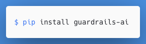 ShreyaR's tweet photo. Excited to release ✨Guardrails AI✨— an open-source package to add SLAs for LLM outputs!

Guardrails supports
🌟 pydantic-style validation of LLM outputs
🌟 corrective actions (e.g. reasking LLM) when needed
🌟 structure and type guarantees (e.g. JSON)

https://t.co/4cfvbNsEaO https://t.co/4ymtKXZBSr