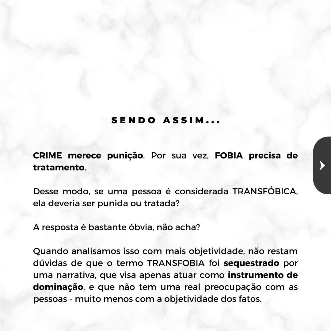 _leandroquadros's tweet image. Pare um momento e reflita na diferença entre "crime" e "fobia". =&amp;gt; Crime é um delito. =&amp;gt; Fobia, doença. Desse modo, em sua opinião, ambos devem receber o mesmo tratamento?! Veja a continuação das imagens no meu Instagram ou Facebook.

#transfobia #homofobia #progressismo