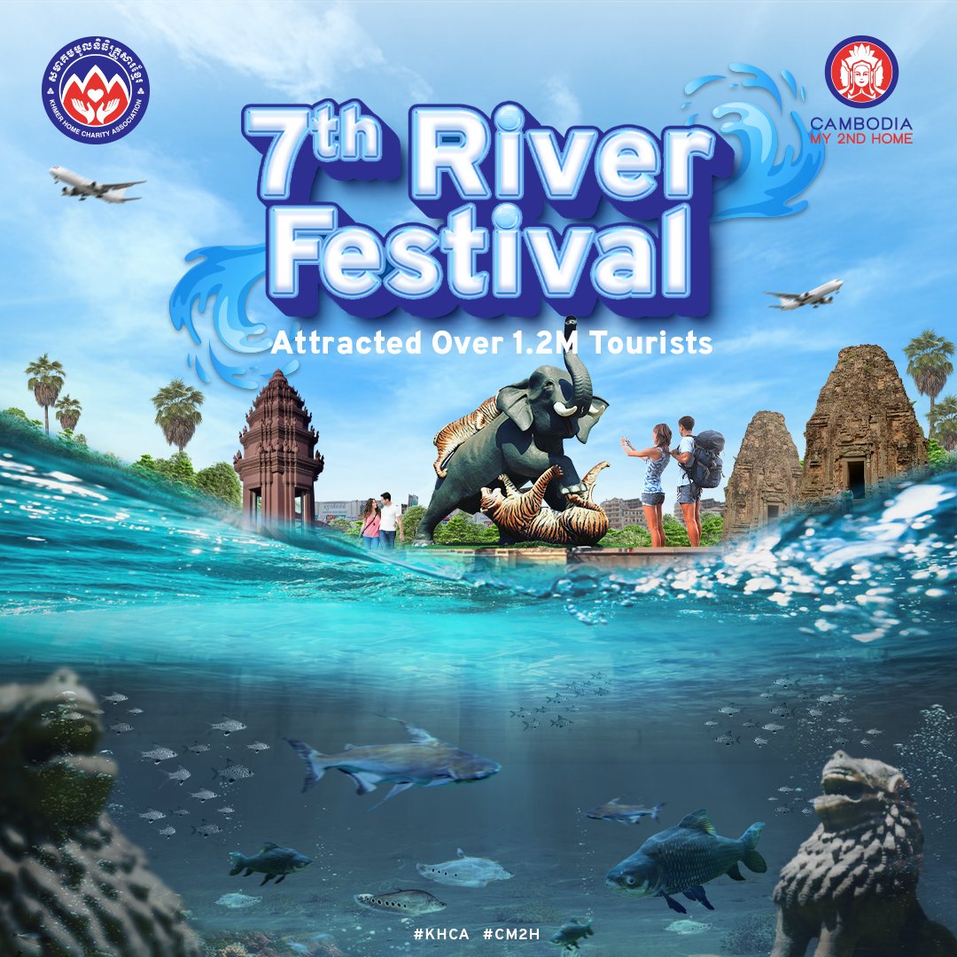 cambodia2ndhome's tweet photo. River Festival is one of the local festivals in Cambodia to promote tourism. The River Festival attracted over 1.2 million to visit the event at Kompongthom Province from 7th to 12th March 2023.

#CambodiaMy2ndHome #CambodiaMySecondHome #CM2H #KHmerHomeCharityAssociation #KHCA https://t.co/qYw8z4xt5R