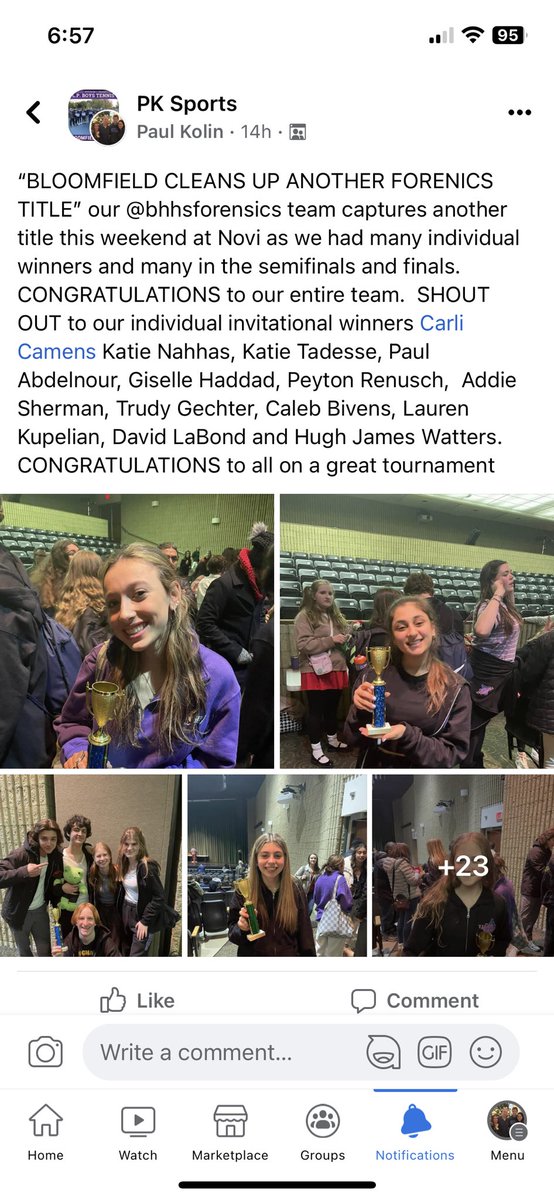 “BLOOMFIELD CLEANS UP ANOTHER FORENICS TITLE” our @bhhsforensics team captures another title this weekend at Novi as we had many individual winners and many in the semifinals and finals. CONGRATULATIONS to our entire team.   <a href="/Black_Hawks4n6/">Black Hawks 4n6</a> <a href="/JessicaLupone/">Jessica Lupone</a> @bhswatson