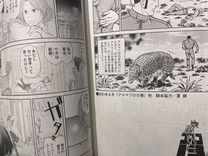 ビッグコミックとご縁ができたときに「ゴルゴの隣にゆるふわマンガで載りたい」と思っていた夢が叶って嬉しい( ¨̮ ) 