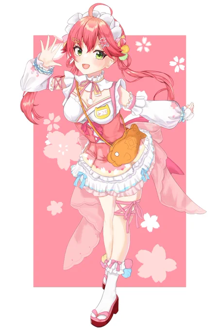 正月衣装みこち女児みたいで可愛いよねこの衣装 #miko_Art 