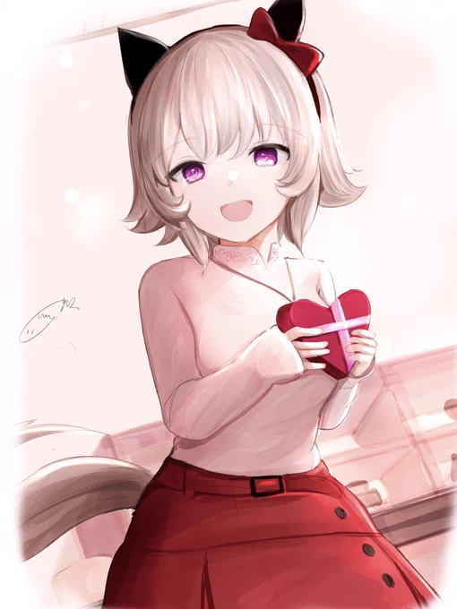 お兄ちゃんはカレンにど  ん な  ?お返しをくれるのかなー #ホワイトデー 