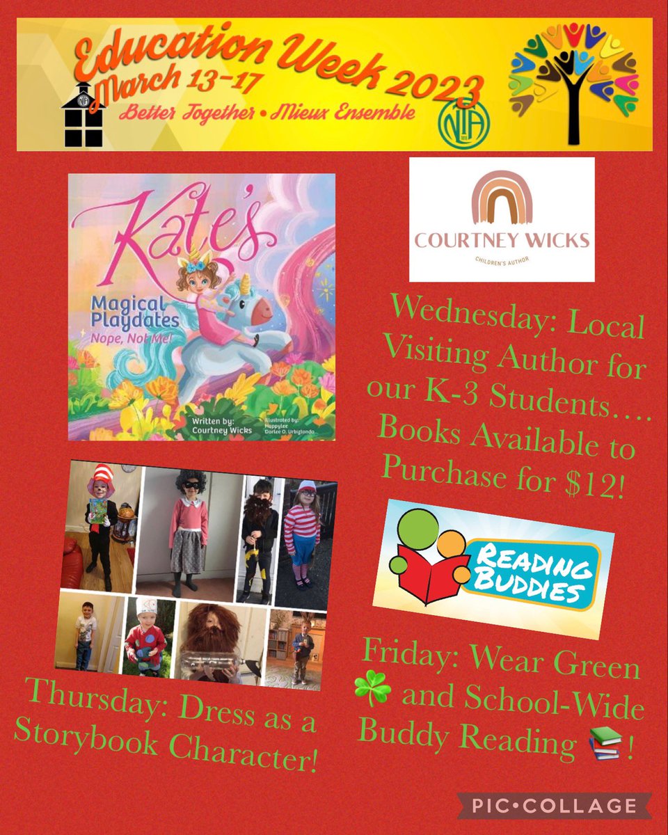 Education Week 2023-‘Better Together’! It’s going to be a busy week here at Carbonear Academy learning together through  Neurodiversity Activities, a Guest  Author, Character Dress Up Day and Buddy Reading on Friday for St. Paddy’s Day! <a href="/NLESDCA/">NLESD</a> <a href="/NLESDLit/">NLESDLit</a>